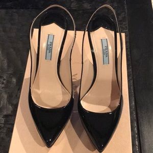 Prada slingback heels - never worn